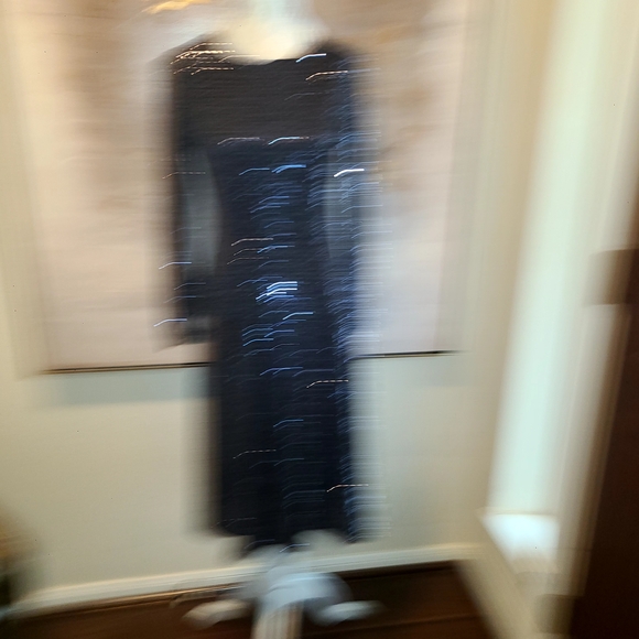 Ann Taylor Blue Sequin Embellished Midi Dress - Picture 2 of 10